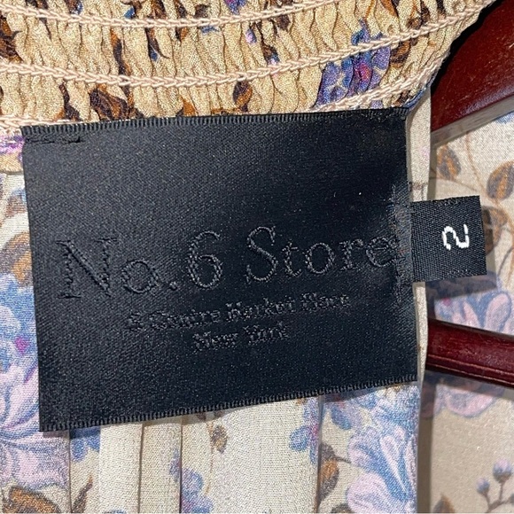 Yellow and Purple Ruffled Tiered Midi Dress with Mock Neck - Picture 8 of 9